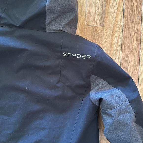 Spyder 7/8 black ski winter jacket great pre owned condition snowboarding snow - Picture 5 of 10